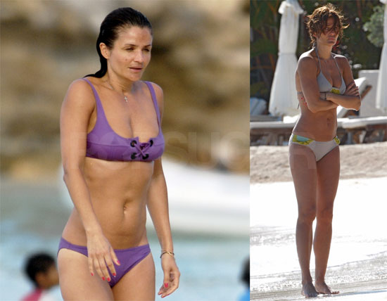 Helena Christensen in a Bikini
