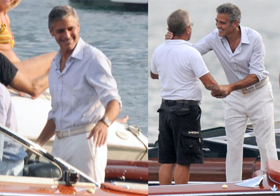 Photos of George Clooney in Lake Como Photos of George Clooney in Lake Como