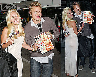 Photos of Heidi and Spencer at LAX With Heidi's Playboy Cover
