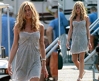 Photos of Jennifer Aniston on NJ Set Of The Bounty