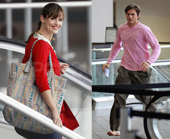 Photos of Ashton Kutcher and Jennifer Garner at LAX