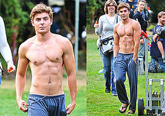 Shirtless Photos of Zac Efron Filming The Death and Life of Charlie St Cloud