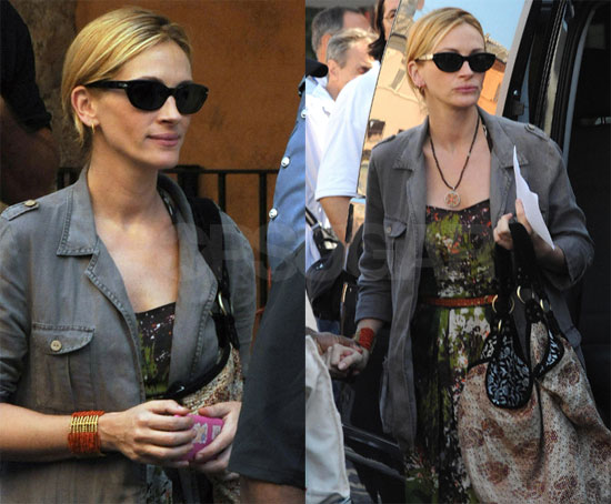 Photos of Julia Roberts Filming in Rome