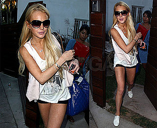 Photos of Lindsay Lohan in LA, Michael Vows to Catch Evildoers With Police