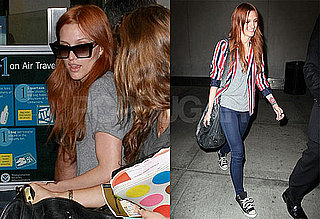 Photos of Ashlee Simpson Traveling to NYC, Pete Wentz Throwing First Pitch at Dodgers Game