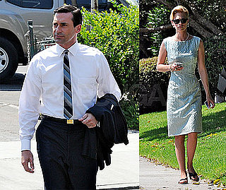 Photos of Jon Hamm and January Jones Filming Mad Men in LA