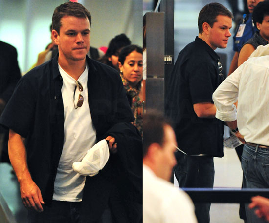 Photos of Matt Damon at LAX