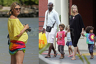 Photos of Pregnant Heidi Klum With Seal, Leni Klum, Henry Samuel, And Johan Samuel in Hawaii Before Project Runway Returns