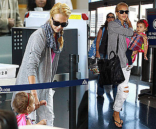 Photos of Jessica Alba And Daughter Honor Warren at LAX