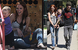 Photos of Ashlee Simpson, Pete Wentz, and Bronx at the Park in LA