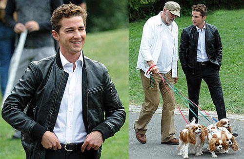 Photos of Shia LaBeouf Filming Money Never Sleeps in NYC