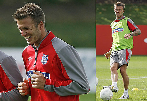 Photos of David Beckham Playing Soccer in London, Video of Ellen DeGeneres Interview