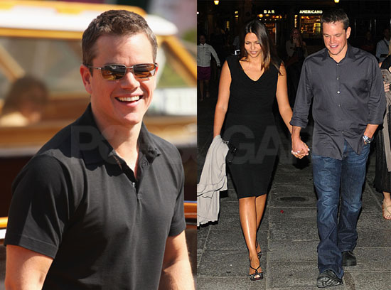 Photos of Matt Damon at Venice Film Festival