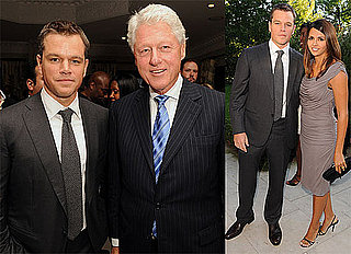 Photos of Matt Damon, Bill Clinton, Mary J Blige, Luciana Damon, And Elvis Costello at a ONEXONE Dinner in Toronto
