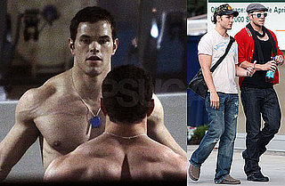 Photos of Kellan Lutz Shirtless Working Out in Vancouver With Peter Facinelli