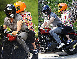 Photos of Ryan Reynolds and Scarlett Johansson on a Motorcycle in LA