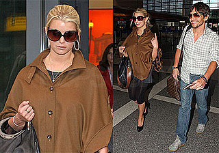 Photos of Jessica Simpson, Ken Paves, Joe Simpson Flying from LAX to London
