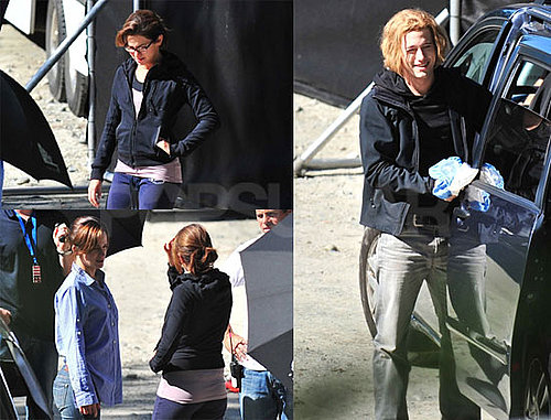 Photos of Injured Jackson Rathbone, Elizabeth Reaser, Nikki Reed On the Set of Eclipse