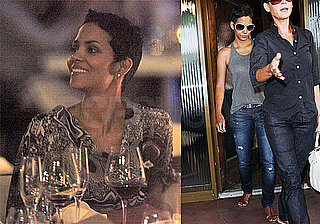 Photos of Halle Berry at BOA Steakhouse and Thai Massage Spa