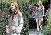 Photos of Ashlee Simpson Filming Melrose Place