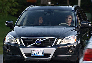 Photos of Robert Pattinson and Kristen Stewart in Car Together on Eclipse Set in Vancouver