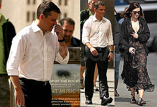 Photos of Matt Damon and Emily Blunt Filming The Adjustment Bureau in NYC 2009-09-29 16:00:30