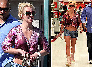 Photos of Britney Spear At Target Showing Her Stomach In Short Shorts