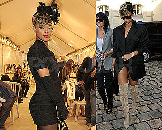Photos of Rihanna Making the Rounds at Paris Fashion Week