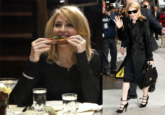 Photos of Madonna at The Late Show