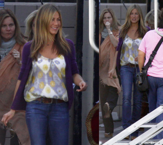 Photos of Jennifer Aniston on Baster Set