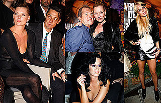 Photos of Lindsay Lohan, Kate Moss, Katy Perry At Paris Fashion Week Yves St. Laurent Show and Mario Testino Book Party