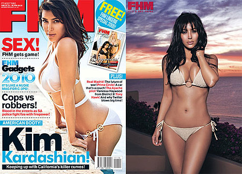 Kim Kardashian Bikini Photos in FHM South Africa November 2009