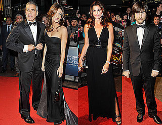 Photos of George Cooney and Elisabetta Canalis On Red Carpet in London at BFI Film Festival Opening Night