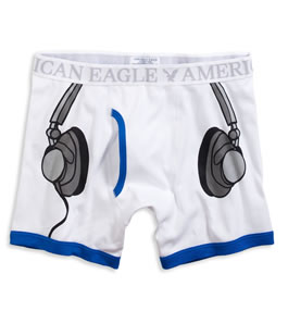 Headphone Print Boxer Briefs From American Eagle