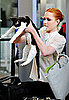 Evan Rachel Wood Travels With Her Cat and Laptop