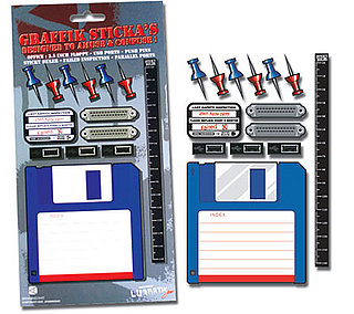 Floppy Disc and USB Port Stickers From Perpetual Kid