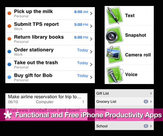 Best iPhone and iPod Productivity Apps Best iPhone and iPod Productivity Apps