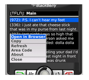 Texts From Last Night Gets a Free BlackBerry App