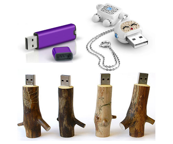 With a Flash Drive 