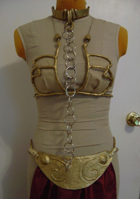 The Princess Leia Gold Bikini Costume From Etsy