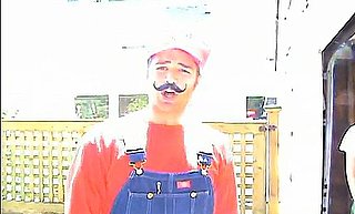 Mario Flipping Out on Set of Mario Kart Movie Spoof