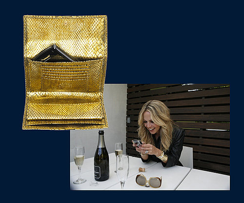 Violet May Gold Python Clutch Violet May Gold Python Clutch