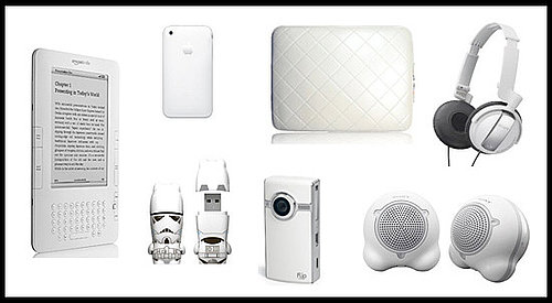 Technicolor Toys: White Gadgets and Accessories 
