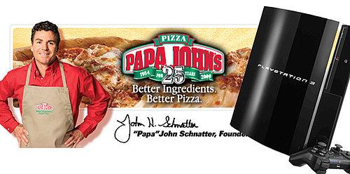 Order Papa John's Pizza Right From Your PS3
