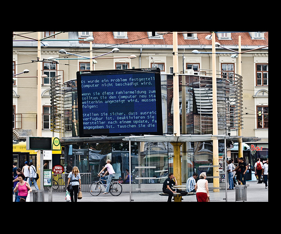 BSOD in a City Center in Germany BSOD in a City Center in Germany