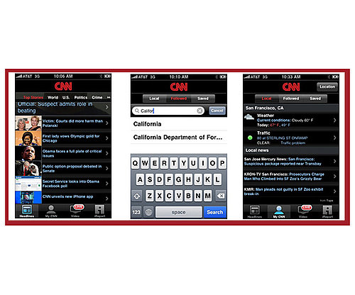 CNN's Pretty New iPhone App CNN's Pretty New iPhone App