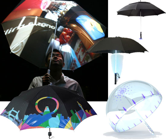 Let the Internet Umbrella, The Twilight Umbrella and the Weather Forecasting Umbrella Keep You Dry