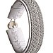 Maria Rudman Rambali Pewter White Leather Bracelet