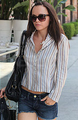 Photo of Christina Ricci Wearing Tom Ford Cat Eye Sunglasses While Shopping in Beverly Hills Photo of Christina Ricci Wearing Tom Ford Cat Eye Sunglasses While Shopping in Beverly Hills