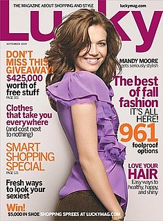 Mandy Moore on September Cover of Lucky Magazine